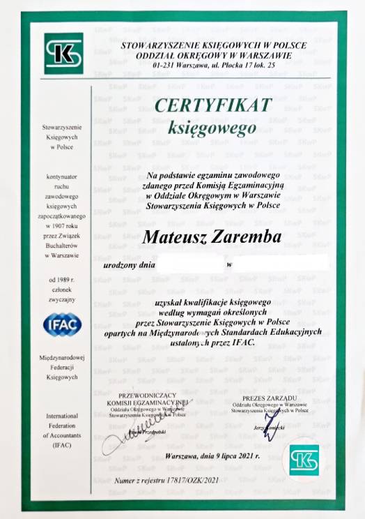 Mateusz_Zaremba_certyfikat_ksiegowego